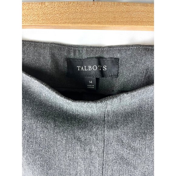 Talbot’s Classic Side Zip Grey Pants Slacks women”s Size 14 - Picture 4 of 9